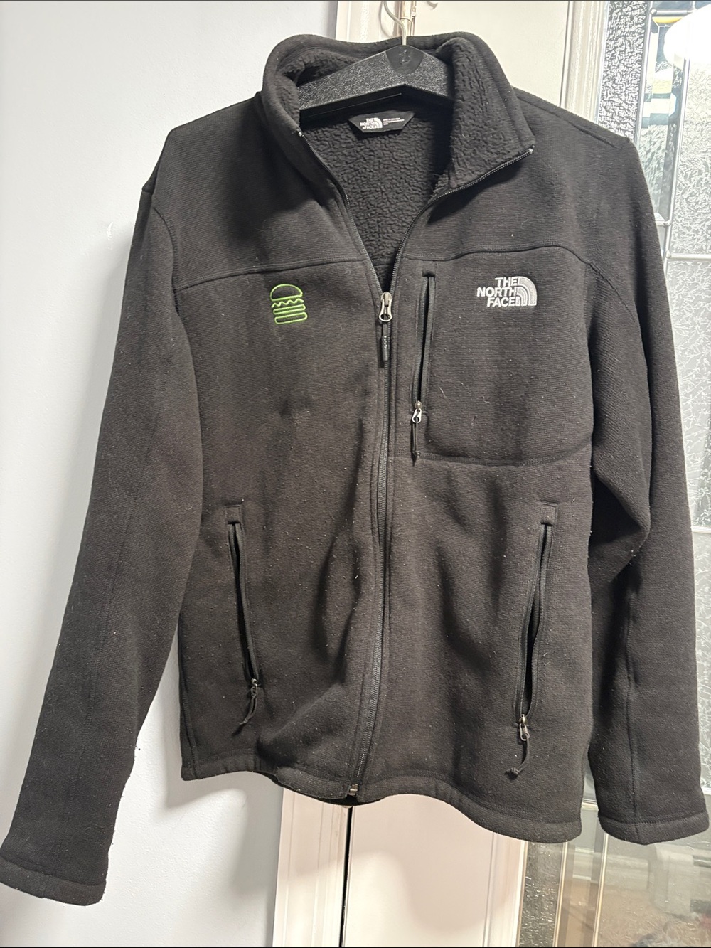 The North Face Black Lightweight Fleece Jacket - Shake Shack Logo -